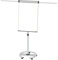 Maul Flipchart MAULsolid 66 x 97 cm | Mobiles Whiteboard mit 5 Fußrollen und Rundfuß | Magnetisches und höhenverstellbares Board | Schnellwechsel Blockhalter mit 2 Papierhaltern | Grau