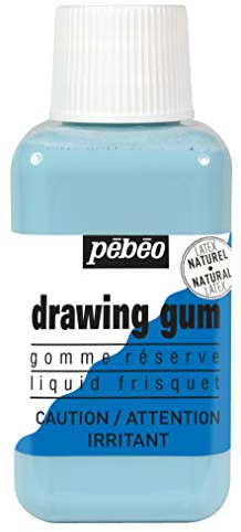 Pebeo Easy Peel Liquid Latex Masking Fluid - Drawing Gum - Dries Quickly - For Ink - Watercolor - Gouache Painting & Illustration - Fine Arts & Crafts Supplies - 250ml Bottle