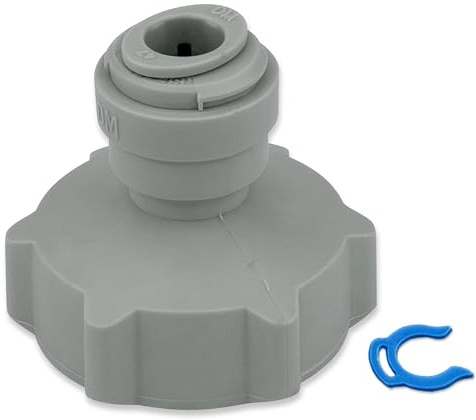 FILTROTECH Adapter 3/4 Zoll IG auf 6,35 mm, Kunststoff-Messing | Kunststoffkörper mit Messinggewinde, Aufschraub-Anschluss für Kühlschrank und Osmoseanlage