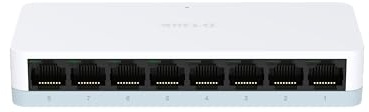 D-Link DES-1008C Commutateur Fast Ethernet 8 Ports, 10/100 Mbps, commutateur réseau de Bureau Non géré, Plug & Play, économe en énergie, MDI/MDIX Automatique, Fonctionnement Silencieux