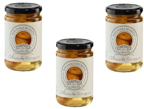 Azienda Agricola Prunotto Mariangela - n. 3 vasetti Albicocche Sciroppate 300 gr (3x300g)