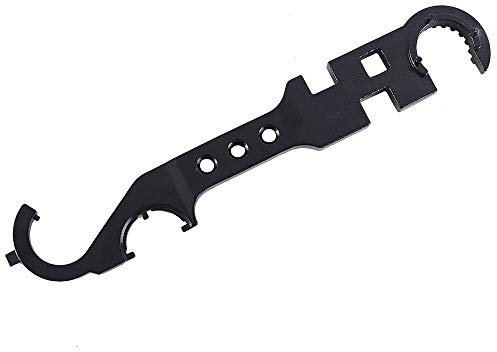 ACEXIER AR15 Chiave combinata Chiave a dado a castello Chiave a dado a barilotto Chiave a tubo per calcio Strumento per paramani Kit di strumenti per armi da caccia all'aperto