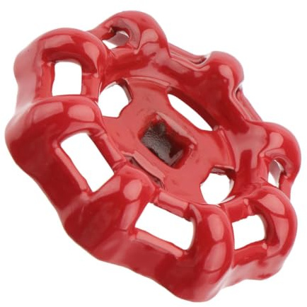 BESTonZON Ventil Handrad Gusseisen Kugelhahn Ventil 7mm Rot Absperrventil Wasserhahn Wasserrohr Oberteil Griff Ersatz Zubehör