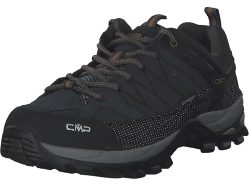 CMP Rigel Low Shoes Wp trekkingskor för män, Antracite Arabica, 46 EU