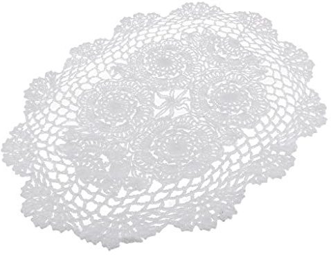 Sharplace Oval Tischset Handgefertigtes Häkeldeckchen Platzset Platzdeckchen