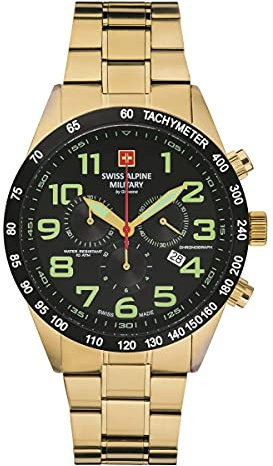 Swiss Alpine Military Analog Mid-32360, Gelbgold, Armband