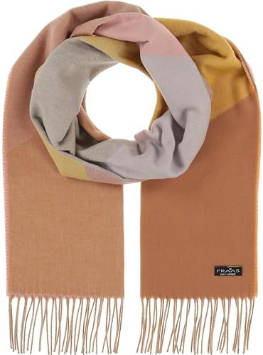 FRAAS Cashmink Schal 35 x 200 cm - Weicher als Kaschmir - Made in Germany - Schal mit graphischem Design für Damen und Herren - Perfekt für Herbst und Winter Camel