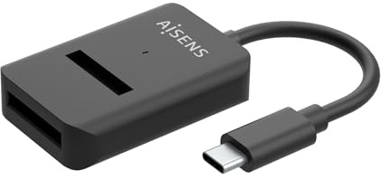 AISENS - ASUC-M2D011-BK - USB-C Dock M.2 (NGFF) Asuc-M2D011-Bk SATA/NVMe A USB3.1 Gen2, Negra