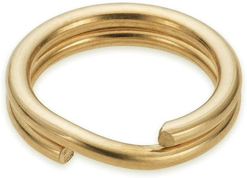 9ct Gold 5mm Split Ring - Solid Easy Fit - No Solder Required - Split Key Ring - Add Charms Easily to Bracelets