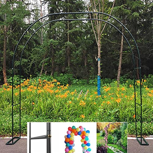 Arco Jardin Exterior Decorativo de Entrada, Arcos de Jardin Hierro para Varias Plantas Trepadoras, Rosas, Arco de Boda, Arco De Metal para Exteriores, Varios Tamaños,280x220x40CM