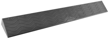 Schwellenrampe Saugroboter Rampe, 99cm Längen Rampe, Rollstuhlrampe Türschwelle, Bordsteinrampe 2cm Black