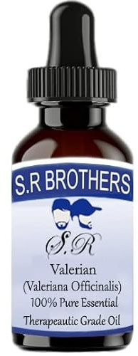 Generic S.R Brothers Valerian (Valeriana officinalis) Pure & Natural Therapeutic Grade Essential Oil with Dropper 10ml, Not Aplicable