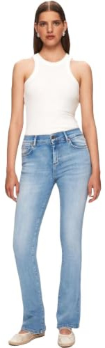 LTB Jeans Damen Fallon 400 - Bootcut Mid Rise Basic-5-Pocket Light Wash Blau aus Baumwollgemisch - Größe W29L34