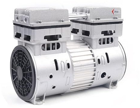 Compressore d'Aria Silenzioso da 8 Bar, 69 dB, Capacità 145 L, Senza Olio - Per Uso Medico, a Freddo