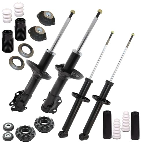 4x Stoßdämpfer + Domlager + Protection Kit vorne + hinten