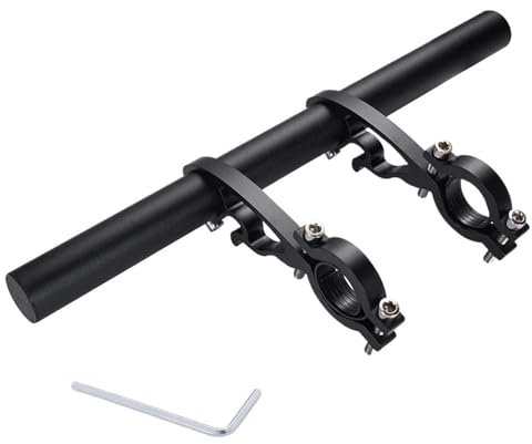 SynapSYA 25cm Fahrrad Lenker Extended Rack Rennrad Scheinwerfer Montieren Computer Rack Taschenlampe Rohr Verlängerung Halter Lenker VerläNgerung(B)