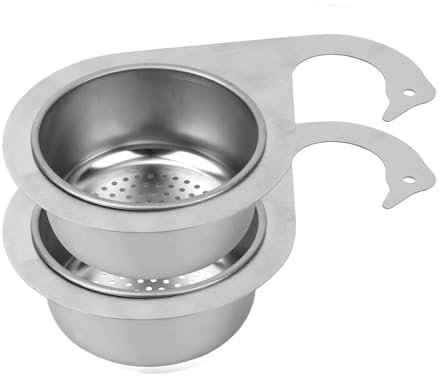 Js Swan Stainless Steel Drain Basket, Stainless Steel Swan Sink Strainer Basket, Corner Sink Strainer Basket, Kitchen Sink Drainage Filter, for Fruits Vegetables, Faucet Hanging (#a)