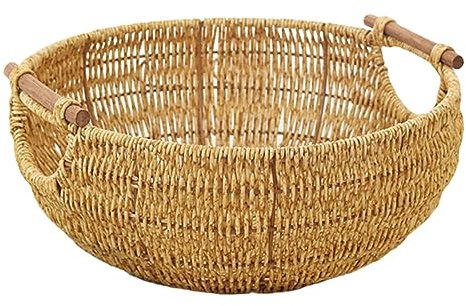 Eierkorb Kürbis Behandelt Korb Rattan Servieren Korb Weihnachtsbehörde Webbasket