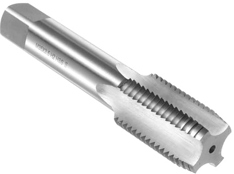 sourcing map HSS6542 Taraud manuel M35 x 3,5 H2 Filetage métrique Taraud Droit Vis Taraud Outil de filetage en acier rapide