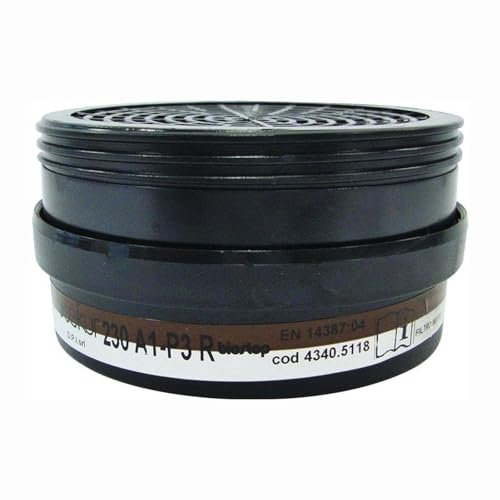 EKASTU Filtre combiné 230 A1-P3RD pour Demi-Masque pour Particules et vapeurs