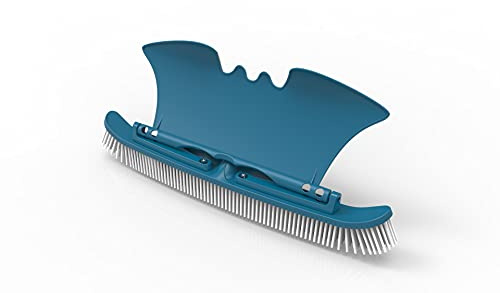 well2wellness® Poolbürste Beckenbürste 'Kraftsegel' mit Andruckplatte (Deflektor) für eine optimale Wandreinigung