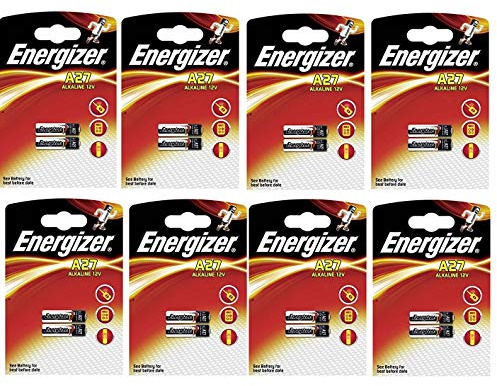 Lot de 16 Piles ENERGIZER A27-8 Blister A 2 Piles - ALCALINE 12V