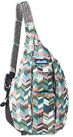 KAVU Original Seilschlinge mit verstellbarem Seil-Schultergurt, Küstenblöcke, Coastal Blocks, Einheitsgröße