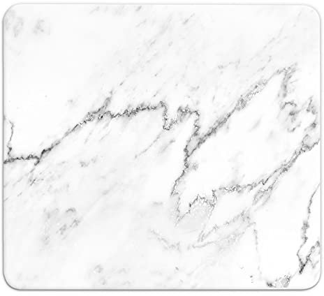 WENKO Multi-Platte en verre Mod. Marmor | Plaque de protection cuisine et planche à découper en verre | DIM (l x h x p) 56 x 0,5 x 50 cm | Verre transparent et multicolore