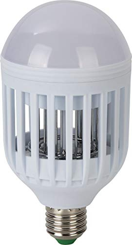 Élimine Les Insectes Jata Hogar MELI0220 et Ampoule avec 12 LED. Éclairage 380 LM. 4 Ampoules LED UV attrayantes. Utilisation intérieure et extérieure. Zone d'action : 30 m².