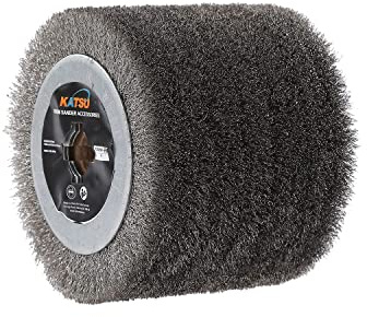 KATSU Trumslipmaskin trådborste rostfritt stål 120 mm 0,15 mm tråddiameter vinkelslip polerare ersättning SP10009346