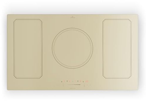 Klarstein Cuisinière électrique plaque chauffante 5 anneaux 7200 W 5 plaques à induction contrôle tactile intelligent affichage numérique fonction de synchronisation