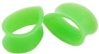 Gualiy 2 STK Tunnel 20mm Silikon, Tunnel Damen Träne Form Flesh Tunnel Plug