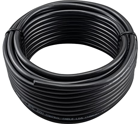 URCIANOW Cable Electrique 0.75mm2 Souple 2 fils 10M PVC Ignifuge - Rouge/Noir - Certifié UL2464 & RoHS