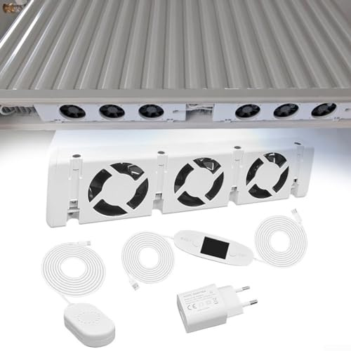 Smartes Heizgebläse für Heizungen, 5V Smart Radiator Booster Erweiterungsset Ventilator Lüfter, Heizkörper Ventilator Erweiterungsset, Heizkörper Ventilator, Zum Sparen Von Energie Und Heizkosten