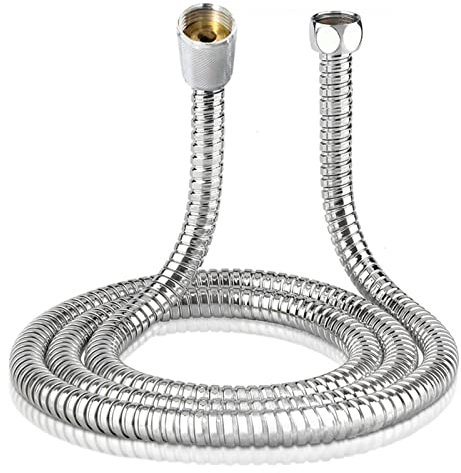 Hochwertige Brauseschlauch-Ersatzteile, Edelstahl, Silber, 1,5/2/3M. (Size : 3M)