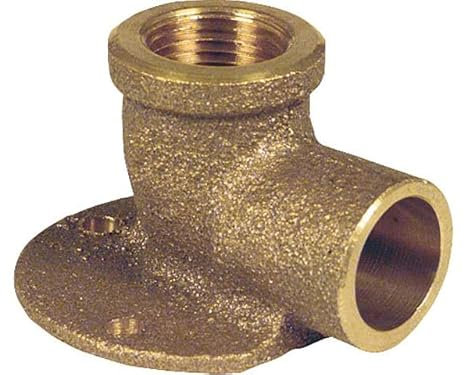 Rotguß Lötfitting Wandscheibe 14mmx1/2 IG