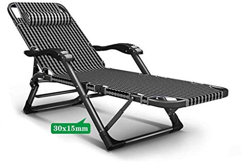 Robuster Chaiselongue-Stuhl für den Außenbereich, faltbar, ohne Schwerkraft, zusammenklappbar, Bräunungs-Liegestühle, Liegestuhl, robust, für Terrasse, Pool, Deck, Balkon, Strand, Rasenmöbel
