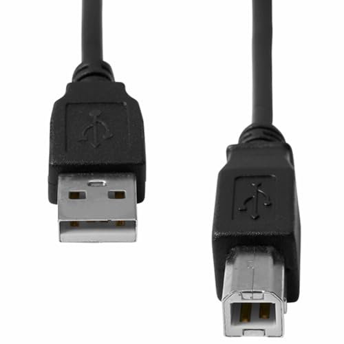 SIMPLETEK - Câble USB A/B 2.0 to B | Longueur 2 mètres Couleur Noir | HUB USB Monitor