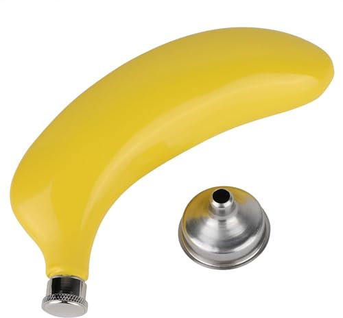 Aladeno Bottiglia tascabile portatile per liquore di whisky a forma di frutta da 5 once in acciaio inossidabile con imbuto Mini bottiglia di vino tascabile Bottiglia di whisky a