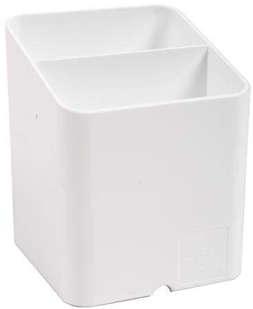 EXACOMPTA - 67413D - Karton mit 5 Stifthaltern PEN-CUBE magnetisch - 2 Fächer - Stiftehalter - für Whiteboard, Kühlschrank - Ideal für Büro, Zuhause, Schule, weiß