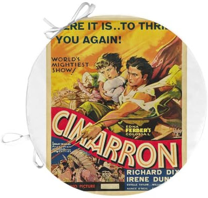 Fabulous Stuhlkissen, rund, Cibraun, altes Filmposter, Retro, Kinoposter, Vintage, 40 cm