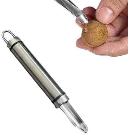 Kirschentkerner-Werkzeug – Kirschkernentferner, Fruchtentkerner Und Schäler | Obstentkerner Aus Edelstahl, Gemüseentferner, Handgehaltener Gemüsekernentferner Aus Edelstahl Für Litschi-Kirschen-Kochhe