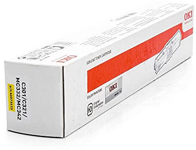 ECOPRO - Original Toner passend für OKI C301 C321 MC332 MC342 - Gelb - 1.500 Seiten A4 - Code 44973533