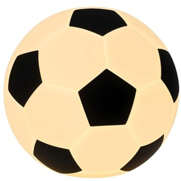 Sangyn Fussball Nachtlicht Kinder Dimmbar RGB LED Baby Nachtlicht stilllicht Silikon Nachttischlampe mit USB Aufladung Fussball Geschenke Jungen Mädchen, Fußball Geschenke für Jungs