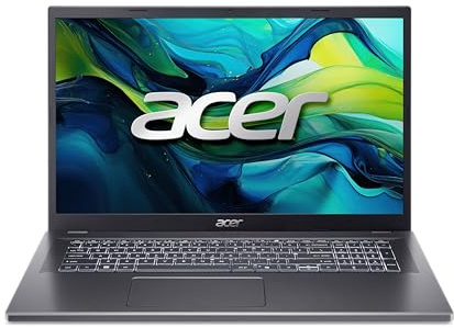 Acer Aspire 17 I PC Portable 17.3 FHD LCD 60Hz I Intel Core i5-1334U (13è gén.) I 16 Go RAM I 512 Go SSD I Intel Iris XE Graphics I Windows 11 Home I Gris I Clavier FR AZERTY I A17-51M-54F8