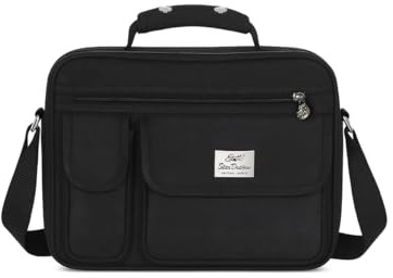 Sotala Herren Flugbegleiter Umhängetasche Arbeitstasche Schultertasche Messenger Herrentasche in Schwarz in 3 Größen