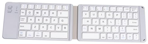 NUOBESTY Foldable Wireless Keyboard for Tablet Portable and Slim Design for Notebook and Computer Use Compact Fits in Your Bag