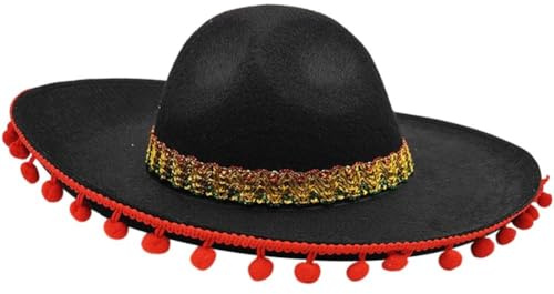 Fituenly Sombrero Mexicano De Paja, Ideal para Hombres O Mujeres. Disfraz
