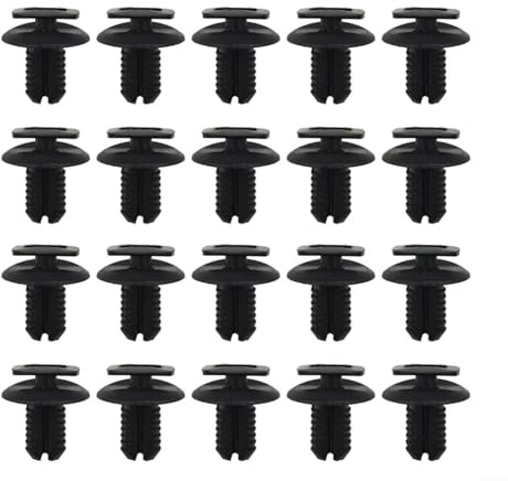 Entgoinggo Confezione da 20 rivetti in plastica a pressione, per Mercedes Sprinter e, Vito, per passaruota, portiera posteriore, finiture interne del pannello di fissaggio, colore nero