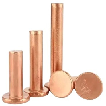 M1.5 M2. M3 M4 M5 M6 M8 GB109 Remaches sólidos de cobre púrpura Remache sauce cabeza plana knockout manual